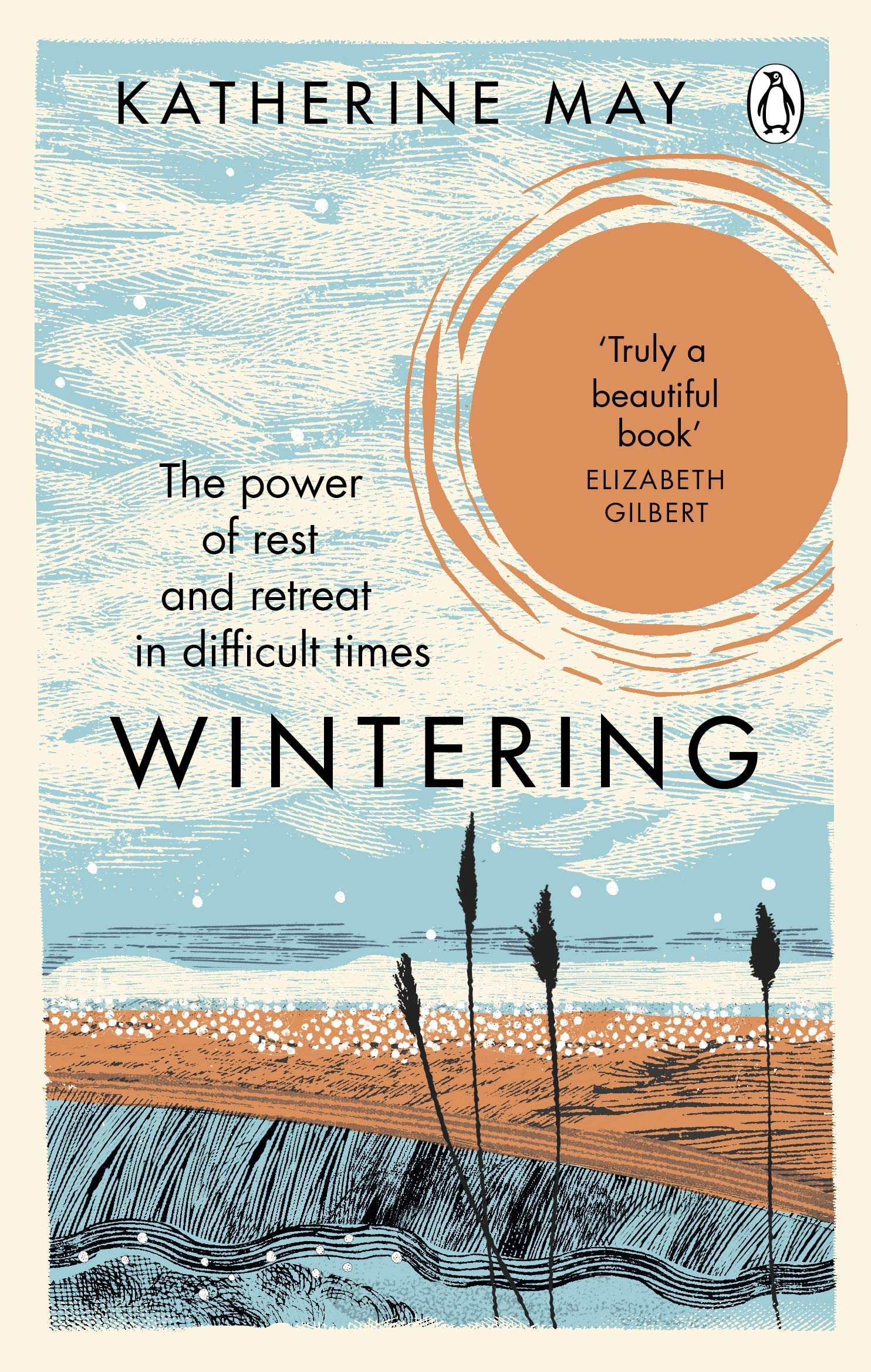 Katherine May 2 book paperback set fanned out, displaying Wintering and The Electricity of Every Living Thing covers together.