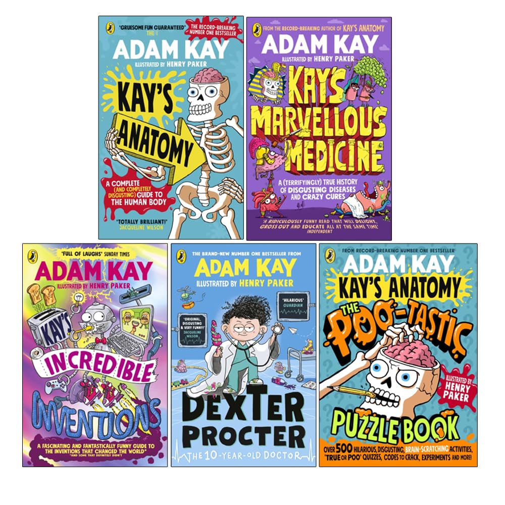 Kay's Anatomy front cover by Adam Kay, paperback guide to the human body for ages 9-12