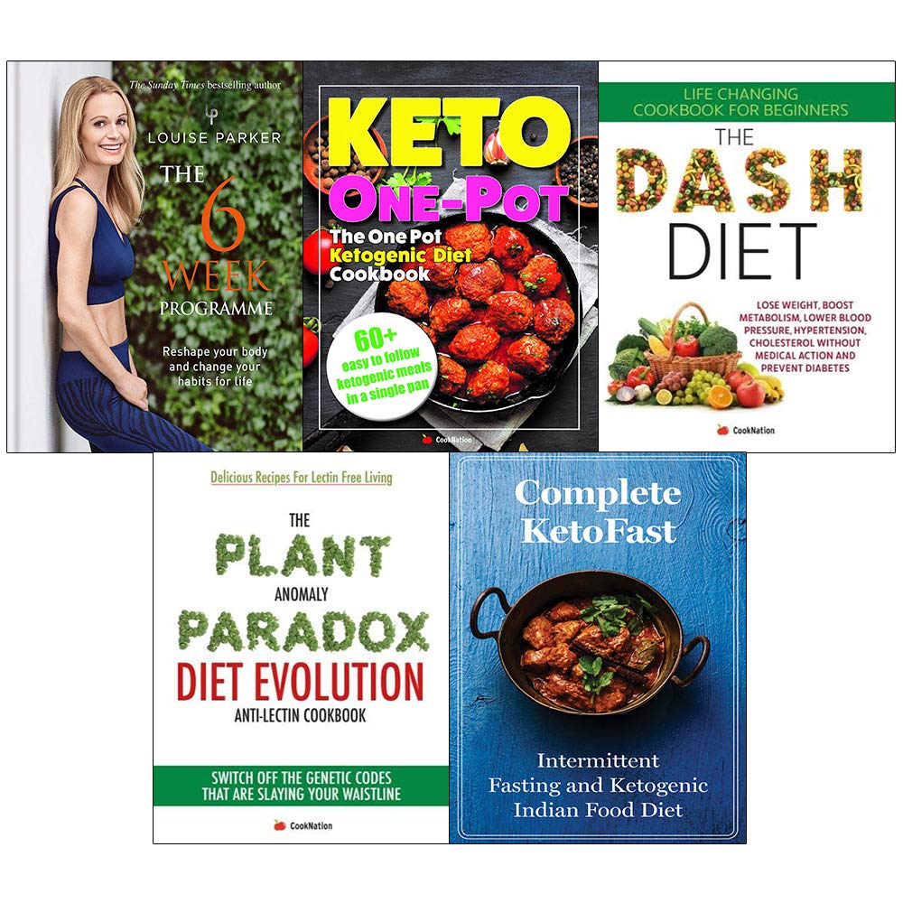 KetoFast Diets 5 Books Collection Set paperback front cover, non-fiction diet and cookbook bundle