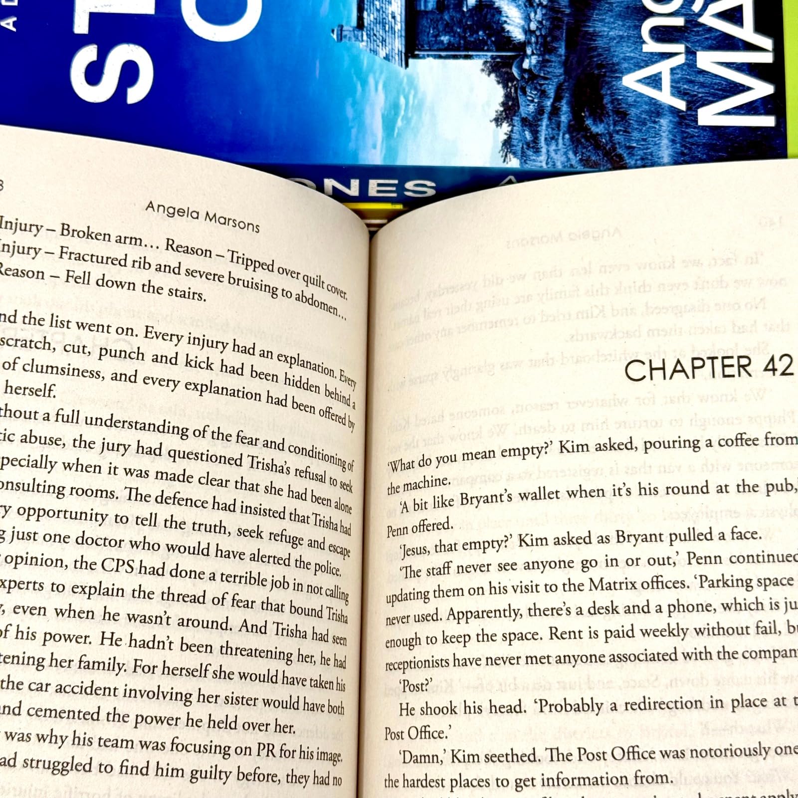 Six Graves by Angela Marsons paperback book cover, Kim Stone series book 16