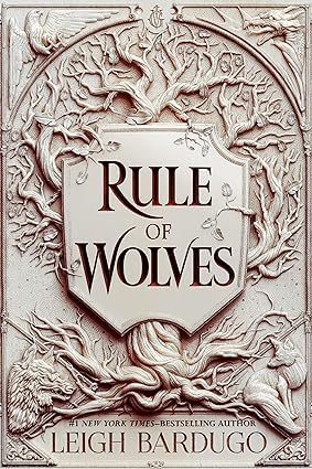 Close-up of King of Scars Duology hardcover spines and back cover details by Leigh Bardugo