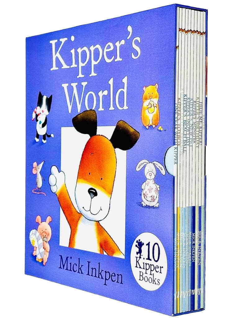 Kipper's World Collection 10 Books Box Set by Mick Inkpen - front cover of the paperback set