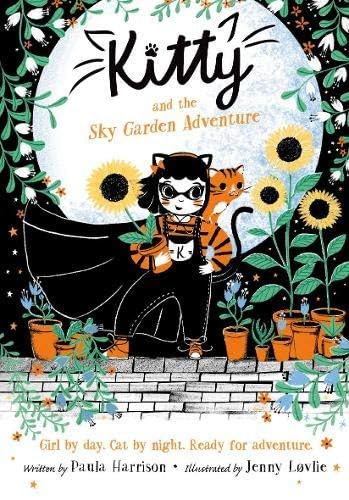 Kitty and the Sky Garden Adventure and Kitty and the Treetop Chase paperback covers, illustrated by Jenny Lovlie