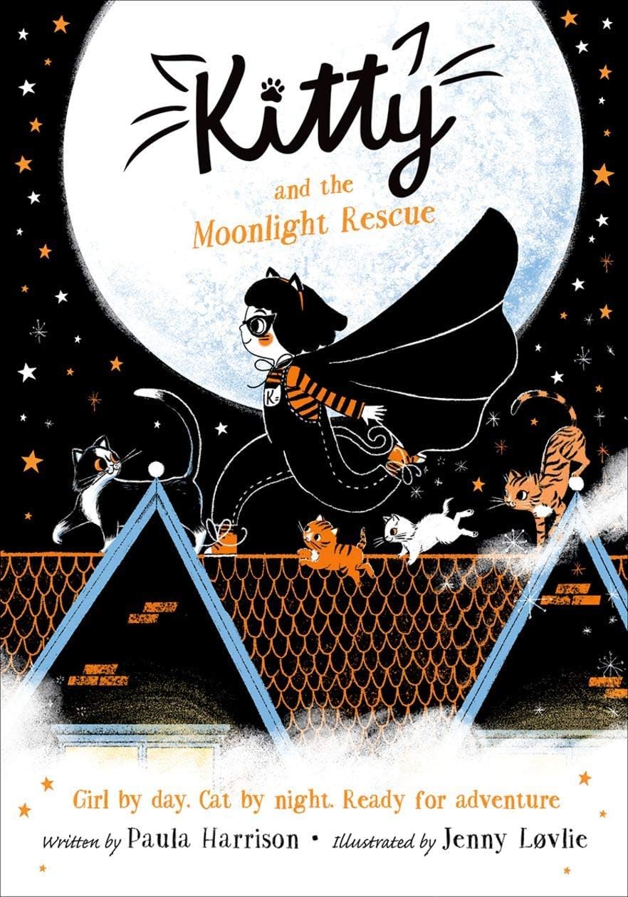 Kitty Series by Paula Harrison paperback set - Kitty and the Moonlight Rescue and Kitty and the Tiger Treasure front covers