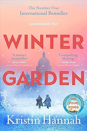 Close-up of The Great Alone and Winter Garden paperback covers from the Kristin Hannah collection