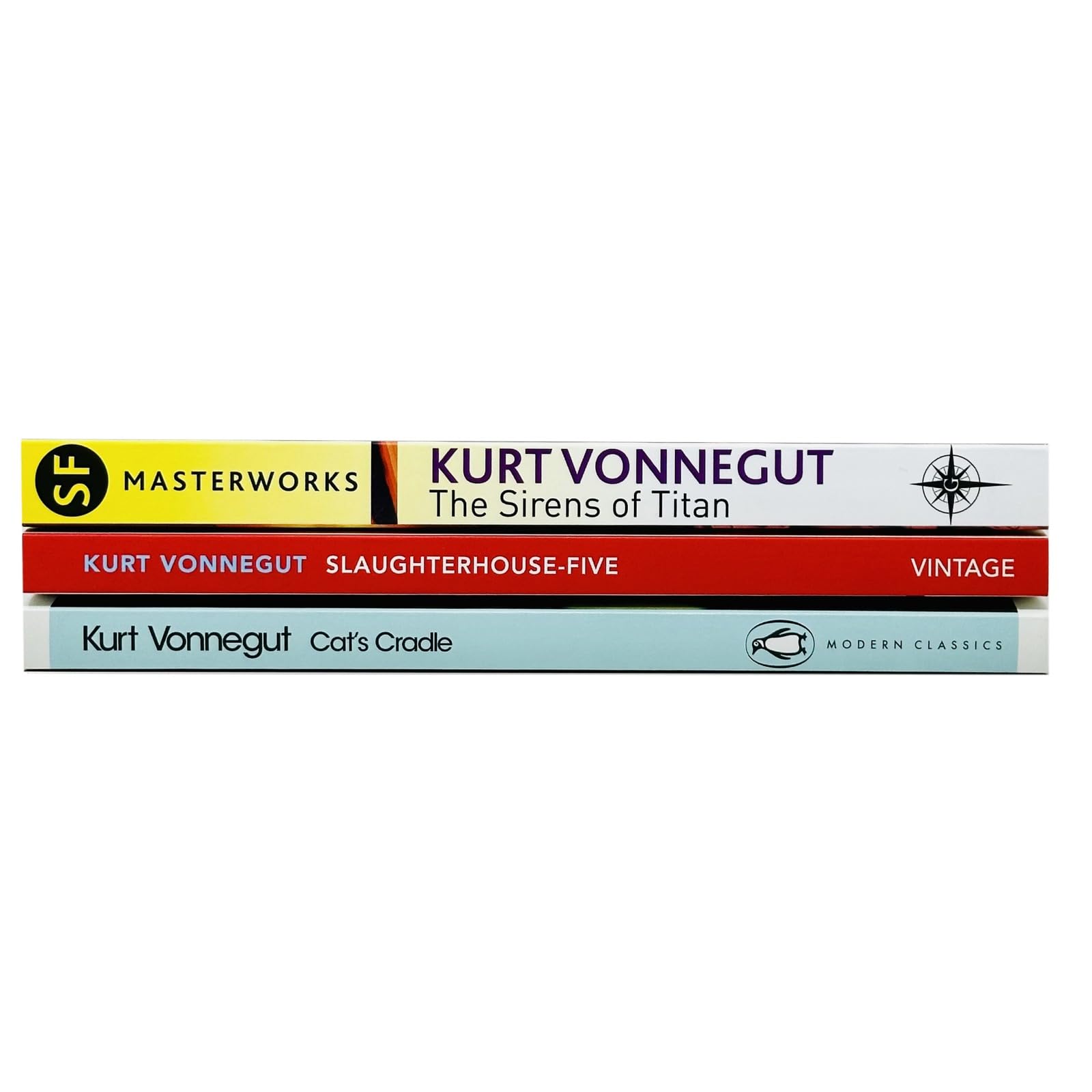 Slaughterhouse-Five paperback cover by Kurt Vonnegut Jr., part of the 3-book collection set