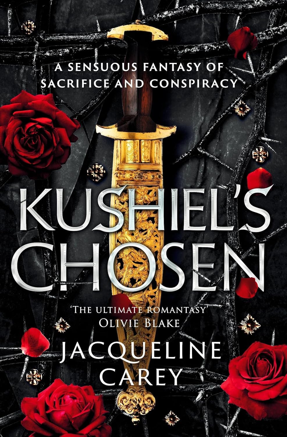 Kushiel's Chosen paperback front cover by Jacqueline Carey, book two of the Kushiel's Legacy fantasy trilogy