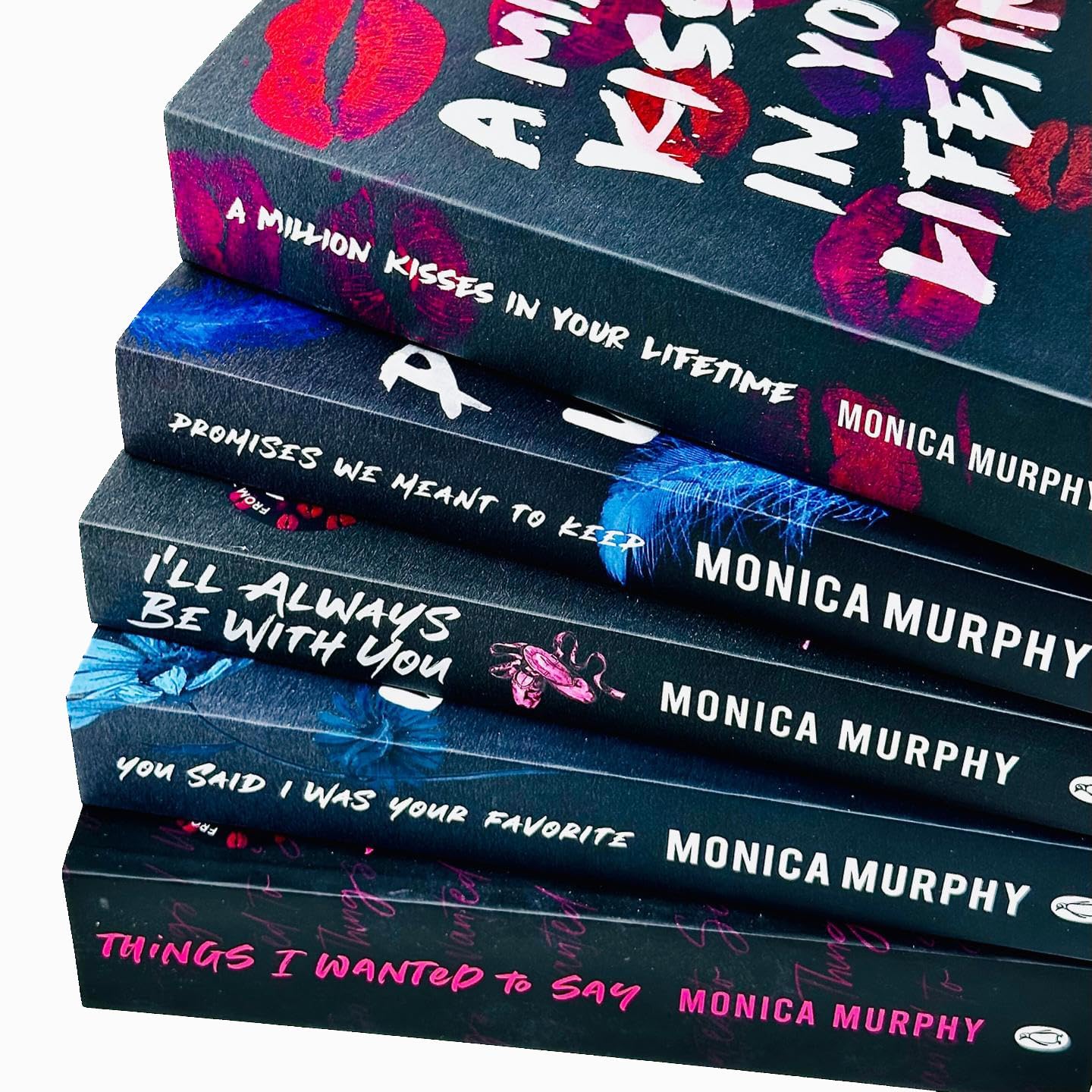 A Million Kisses In Your Lifetime paperback cover, Lancaster Prep series by Monica Murphy