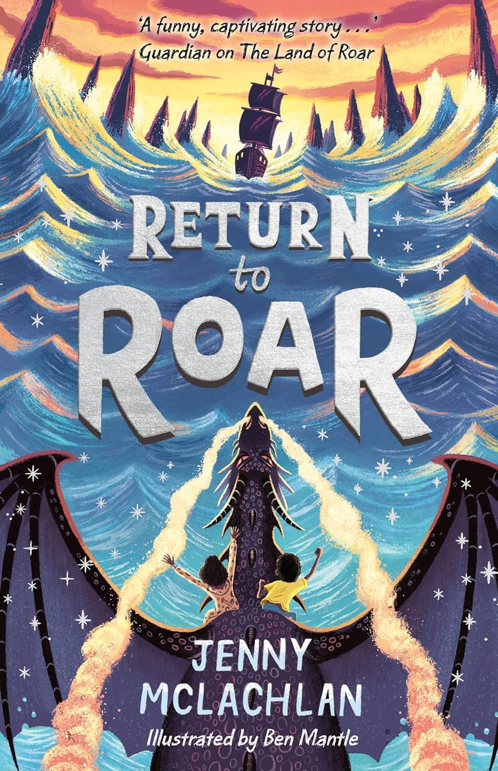 Dragon Riders of Roar paperback front cover, book 4 in the Land of Roar series by Jenny McLachlan