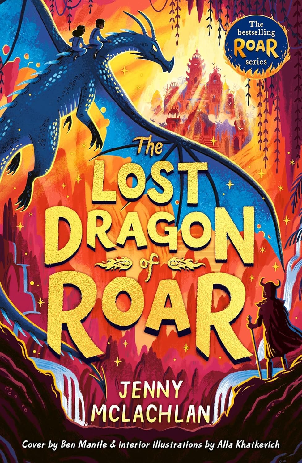 All 5 paperback books of the Land of Roar collection set by Jenny McLachlan fanned out together