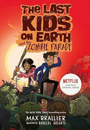 close-up of individual paperback covers from the Last Kids on Earth collection by Max Brallier