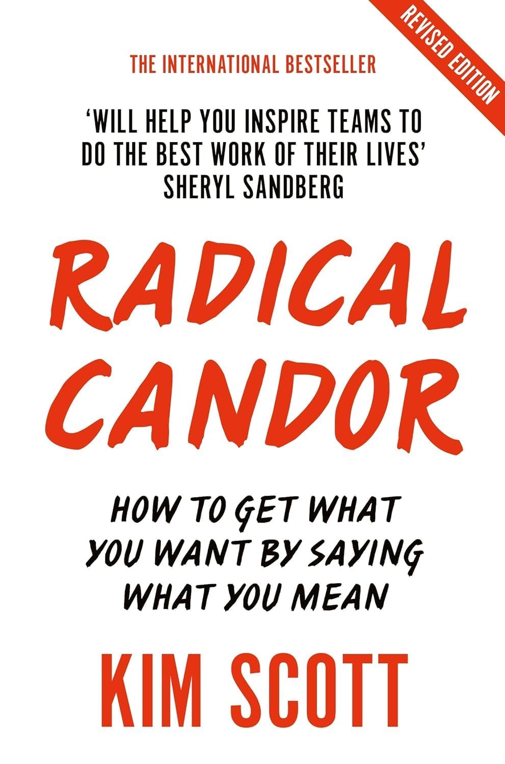 Radical Candor by Kim Scott paperback front cover, part of the Leadership Books Collection 3-book set