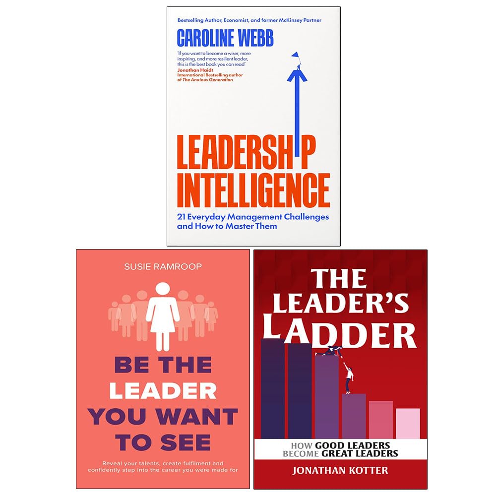 Front cover of Leadership Intelligence by Caroline Webb, paperback book from the 3-book leadership collection set