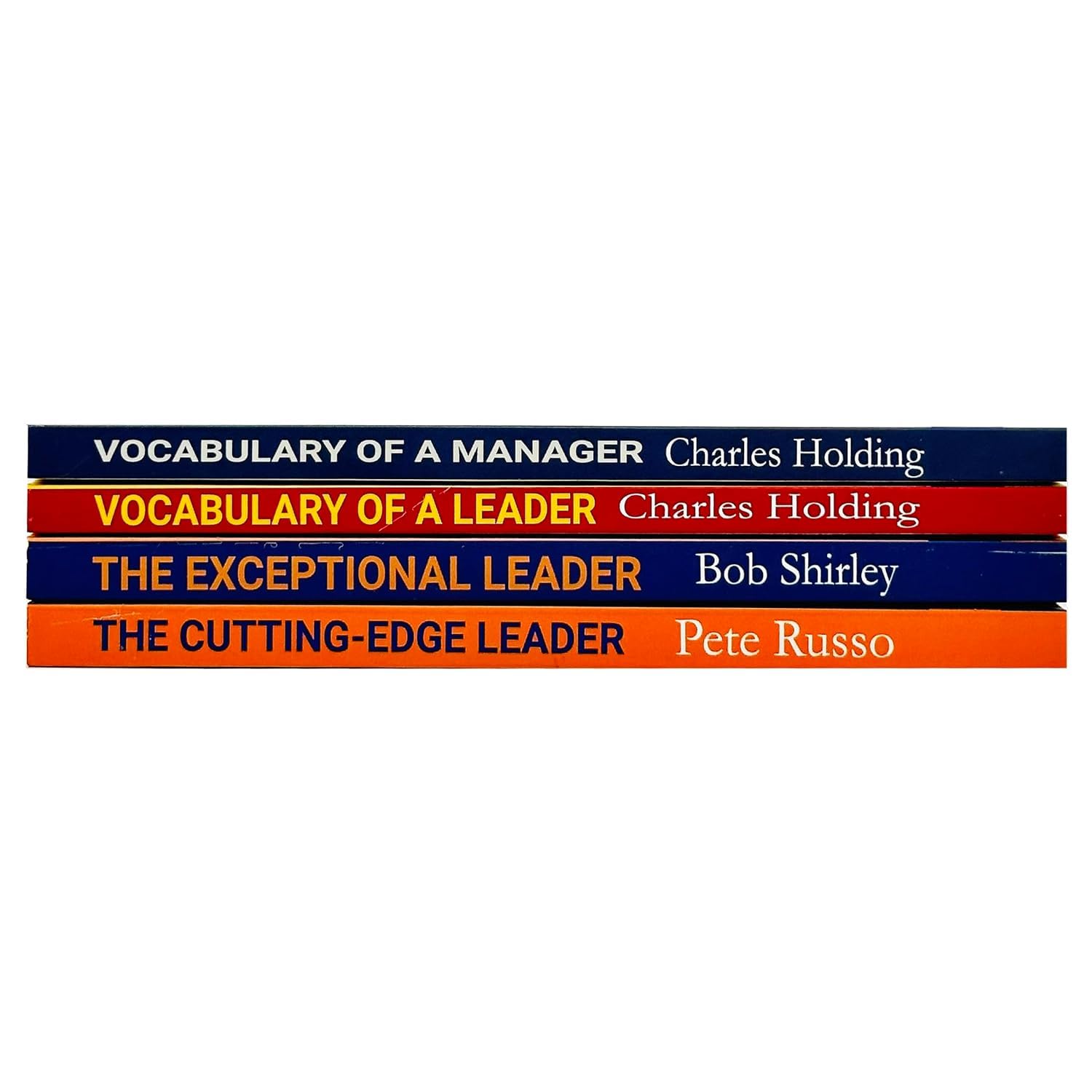 Inside page spread from Vocabulary of a Leader showing sample leadership phrases and terminology