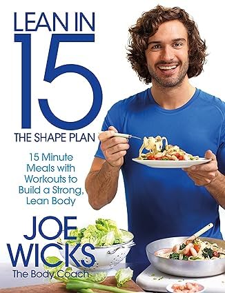 Back cover detail of the Lean in 15 by Joe Wicks paperback set showing blurb and workout highlights