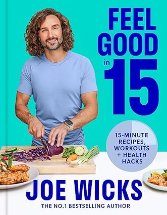 Both paperback books, The Shape Plan and Feel Good in 15, fanned out together in the Joe Wicks collection set