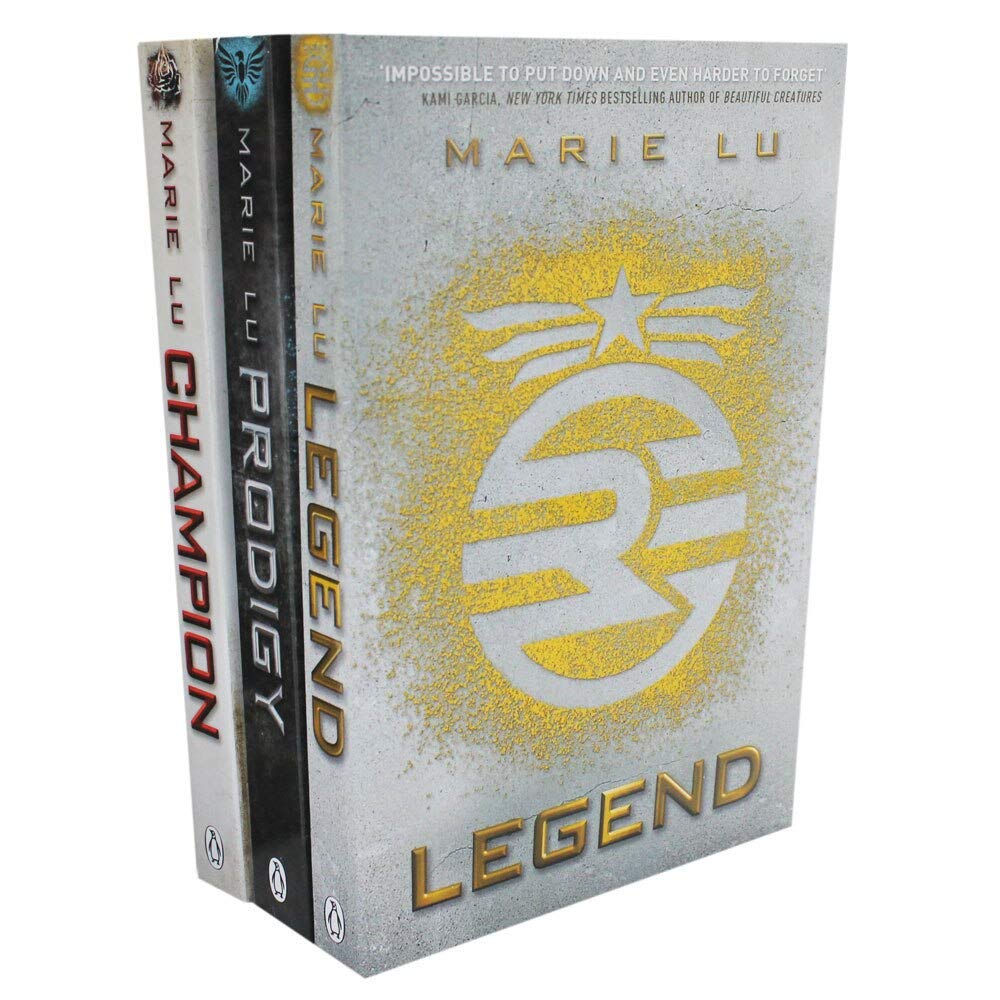 Legend Series by Marie Lu 3 books collection set - Legend, Prodigy, and Champion paperback covers shown together