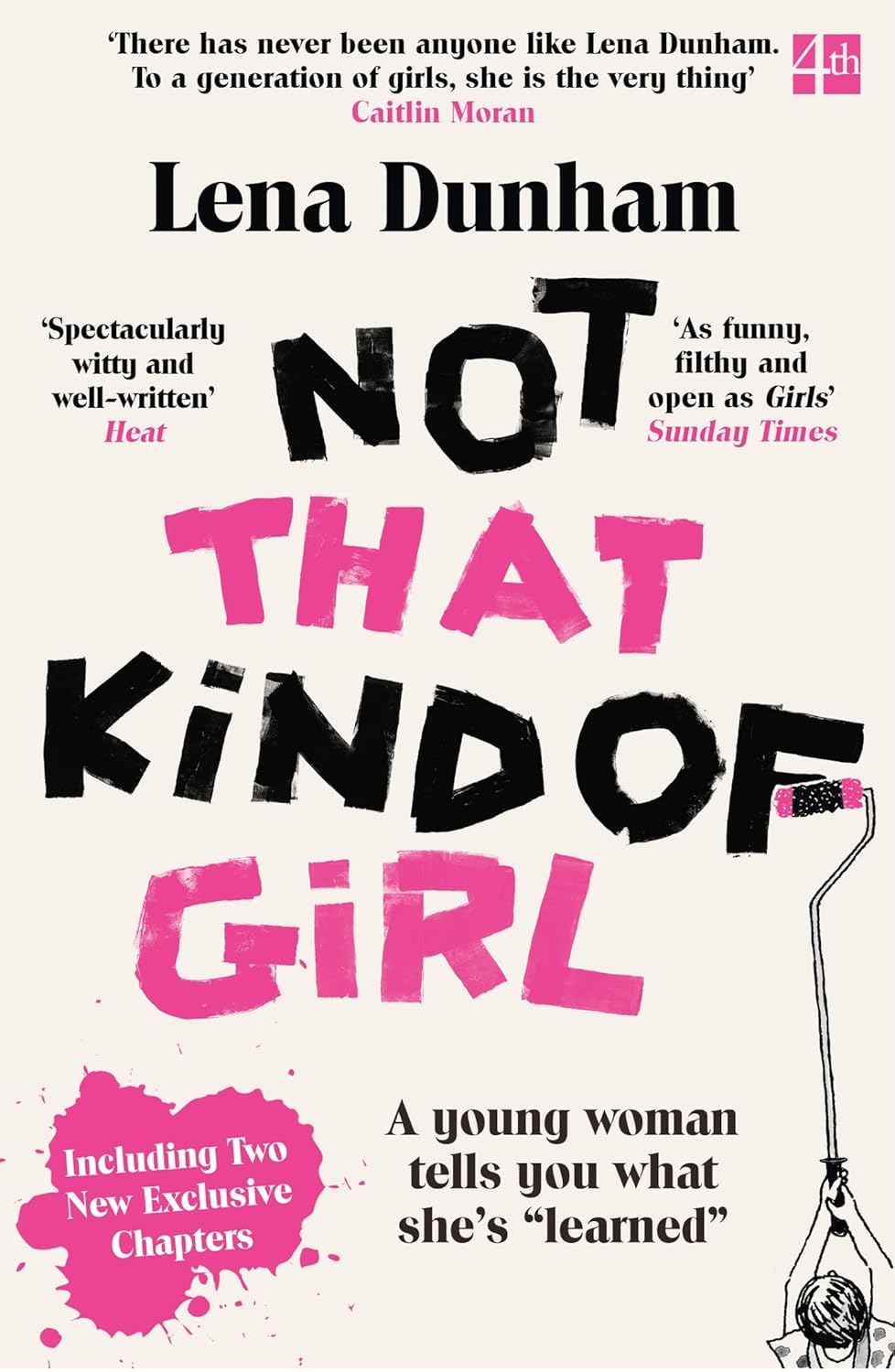 Second cover view of the Lena Dunham 2-book memoir set, Not That Kind of Girl and Famesick, brand new mixed-format paperback and hardcover edition