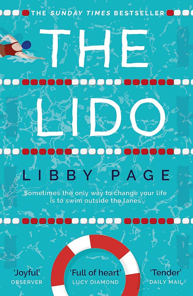 All three paperback books in the Libby Page Collection fanned out showing The Lido, The 24-Hour Café, and The Island Home covers