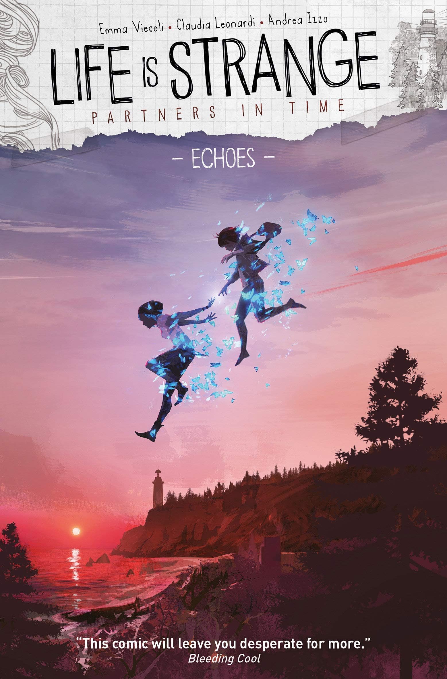 Life Is Strange comic paperback cover art, Emma Vieceli and Claudia Leonardi collection