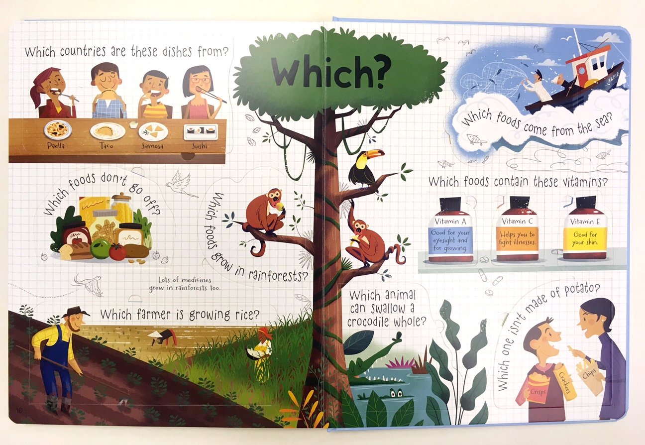 Close-up of the Lift-the-Flap Questions and Answers About Dinosaurs hardback cover