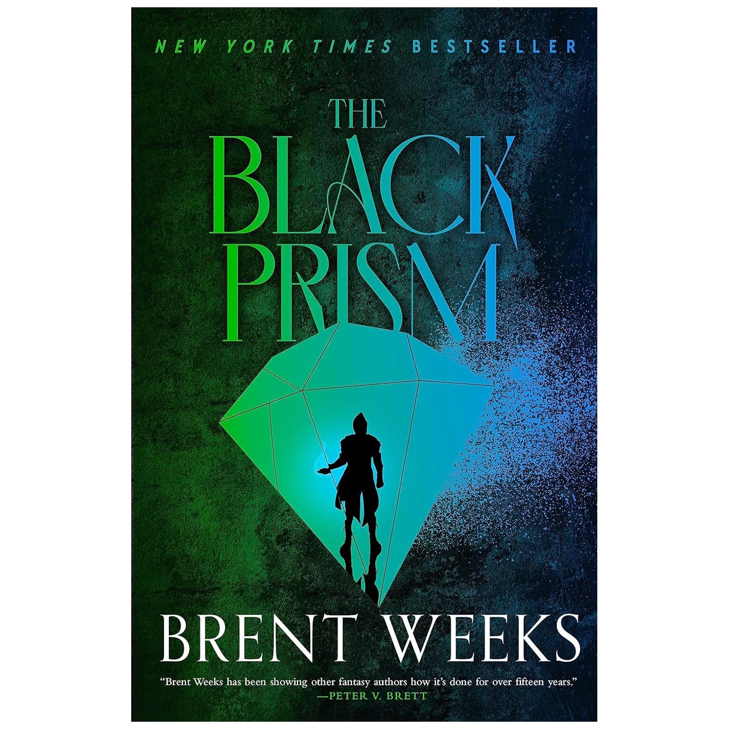 The Broken Eye and The Blood Mirror paperback covers from the Brent Weeks Lightbringer series set