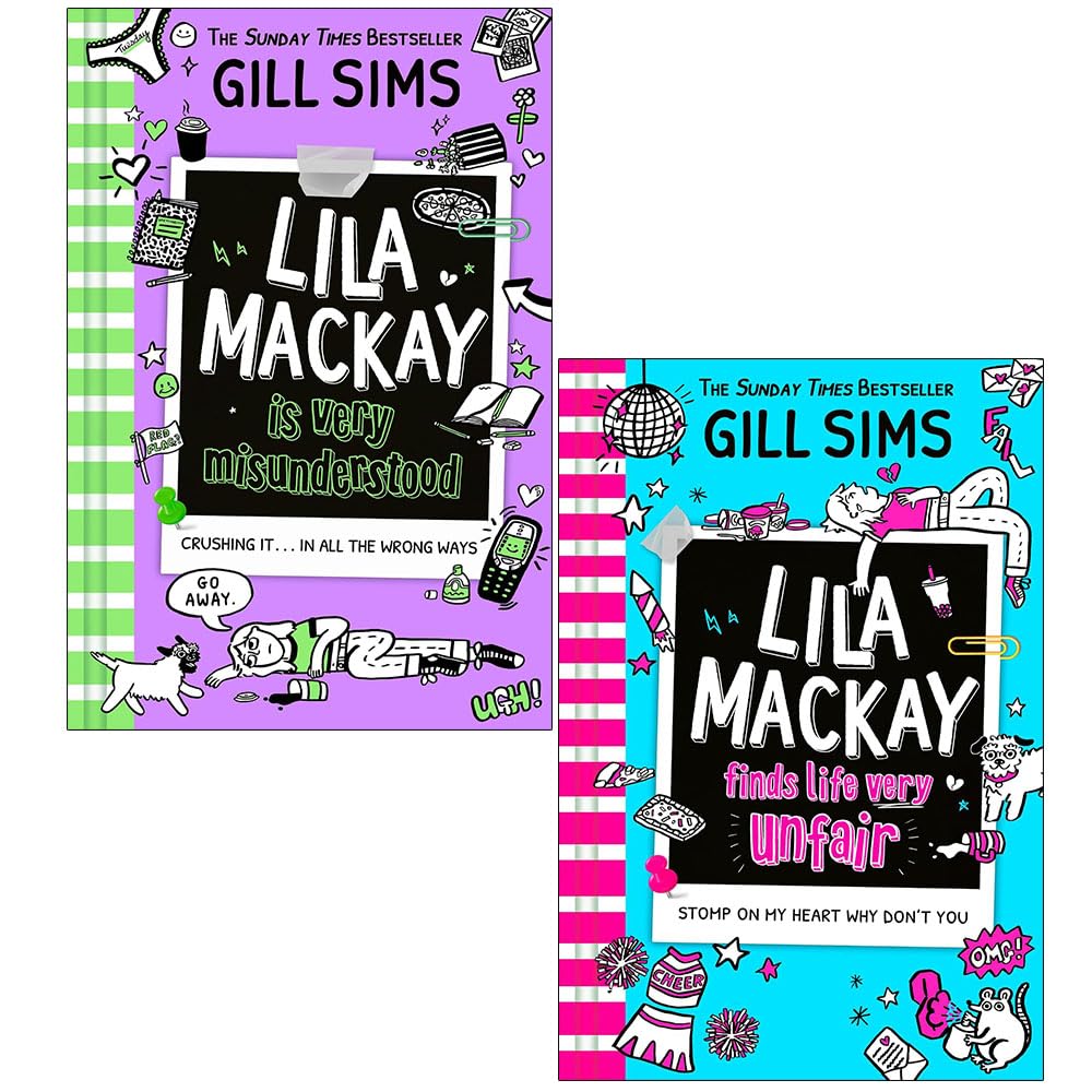 Lila Mackay 2 Books Collection Set by Gill Sims - front cover of Lila Mackay Is Very Misunderstood paperback