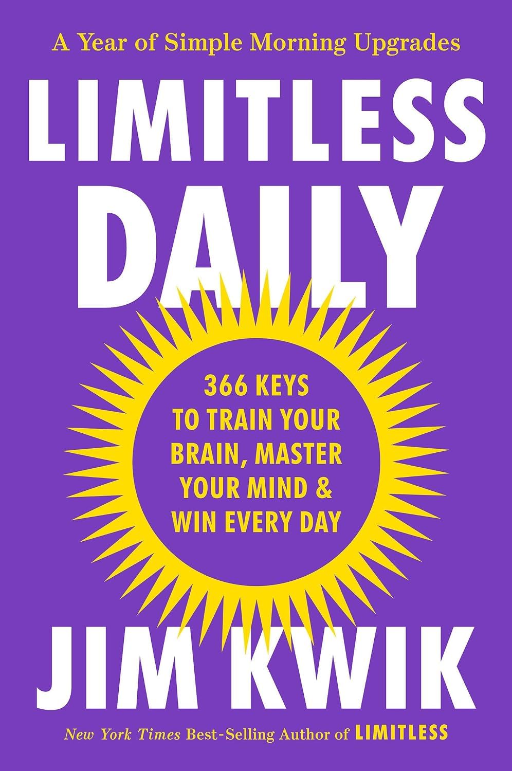 Close-up of Limitless Daily by Jim Kwik cover, part of the 3 book brain science collection set