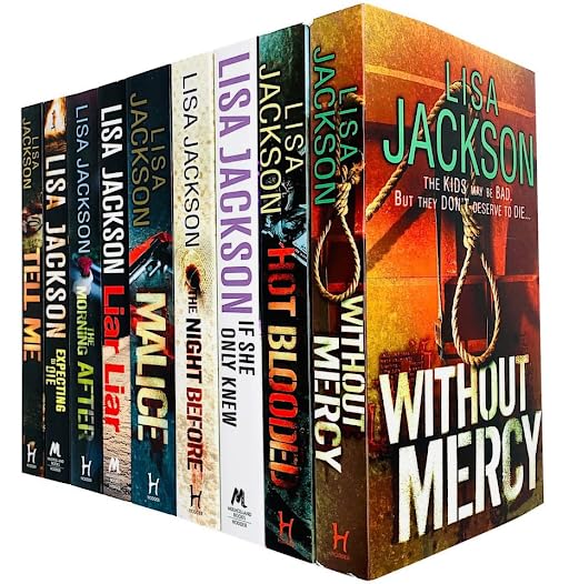 Lisa Jackson 9 Books Collection Set paperback front cover showing all nine thriller titles