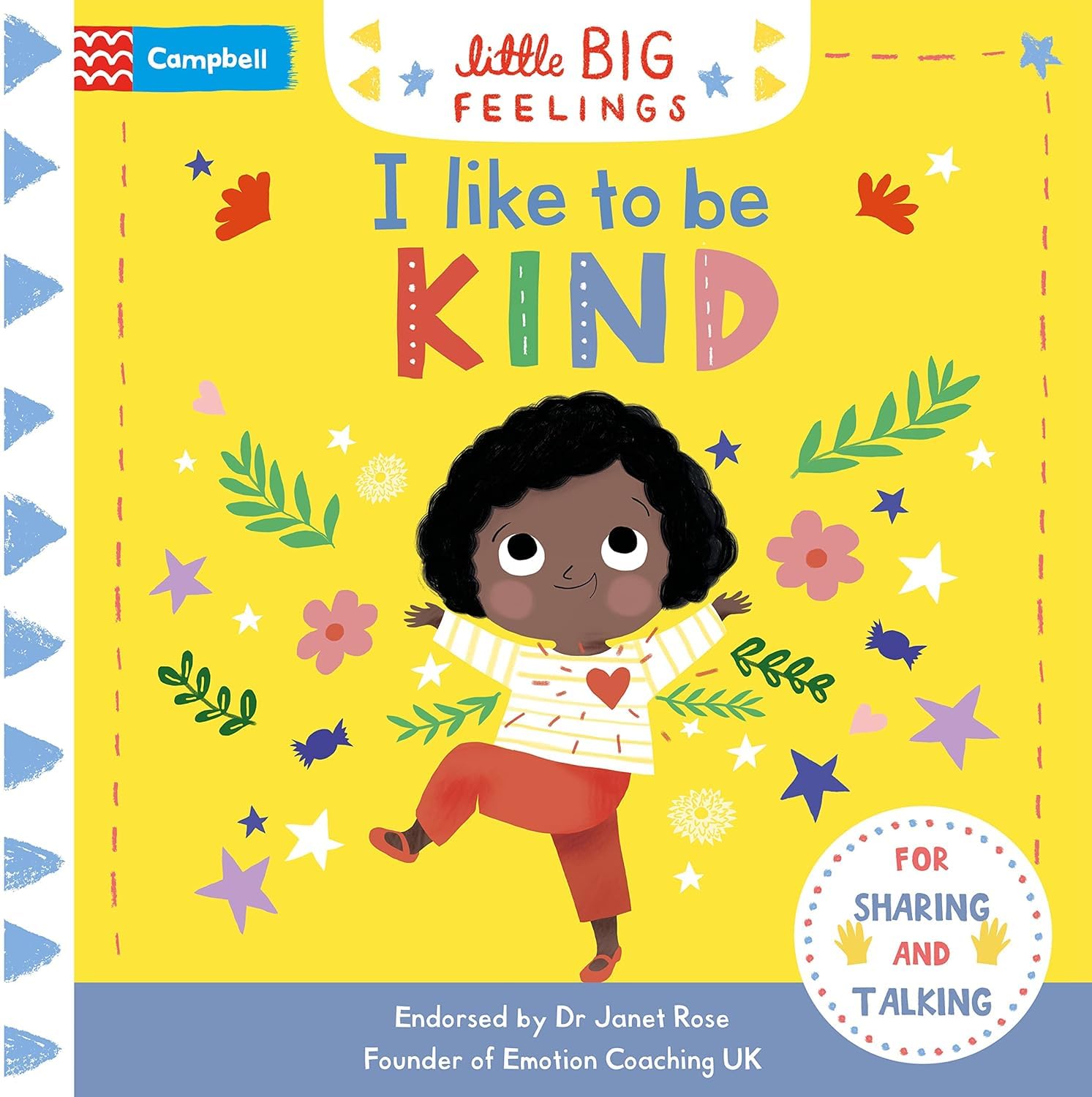 Little Big Feelings board book collection back cover showing series description and age range for toddlers