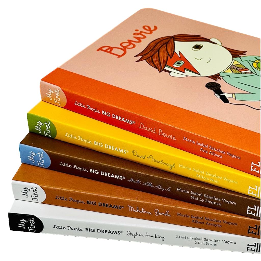 David Attenborough Little People, Big Dreams board book cover from the 5-book collection set