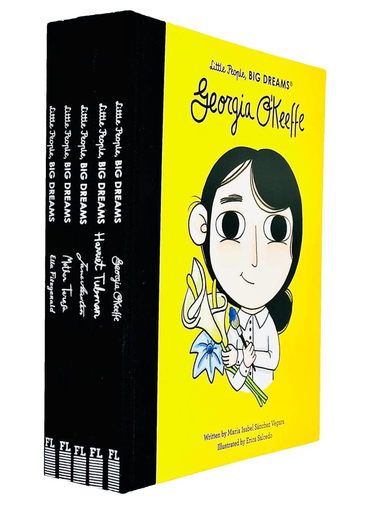 Front cover of the Little People, Big Dreams 5 book hardcover collection set by Maria Isabel Sanchez Vegara