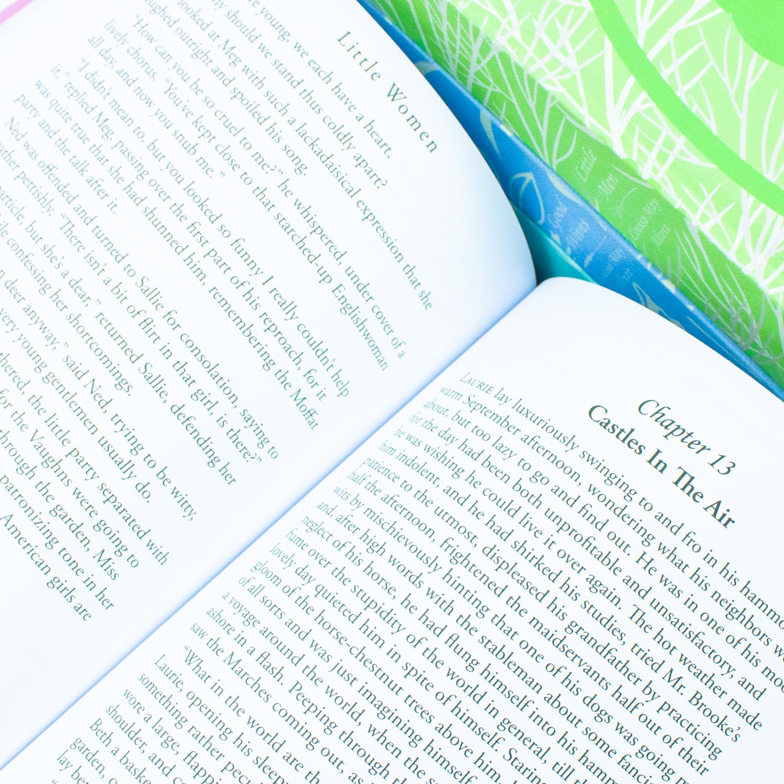 Inside page spread from the Little Women hardback collection
