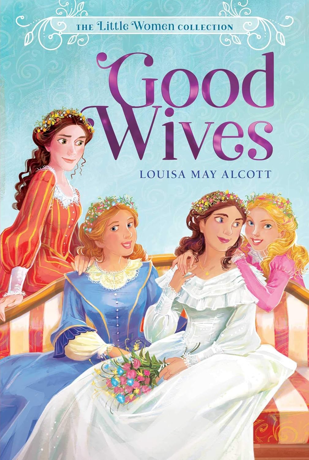 Good Wives and Little Men paperback covers from the Louisa May Alcott collection