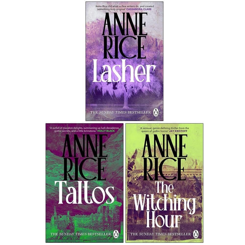 Lives of the Mayfair Witches by Anne Rice 3 books collection set paperback front cover, includes The Witching Hour, Lasher, and Taltos