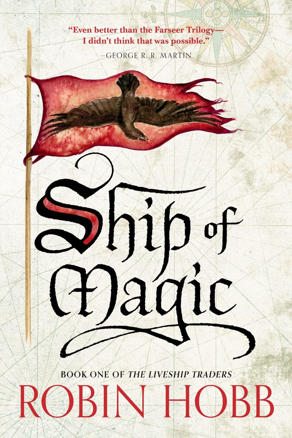 Angled view of the three paperback covers in Robin Hobb's Liveship Traders trilogy set, showing detailed fantasy artwork.