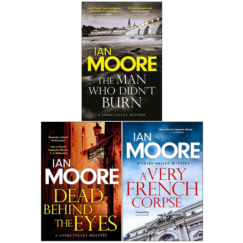 Front cover of Loire Valley Mystery 3-book paperback collection set by Ian Moore