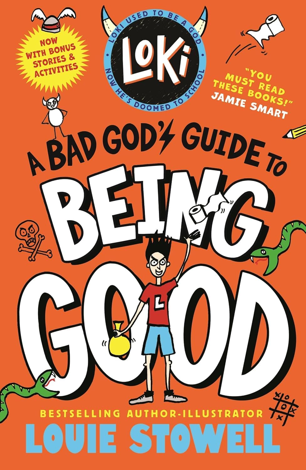 Loki: A Bad God's Guide to Being Good paperback front cover, book two in the series