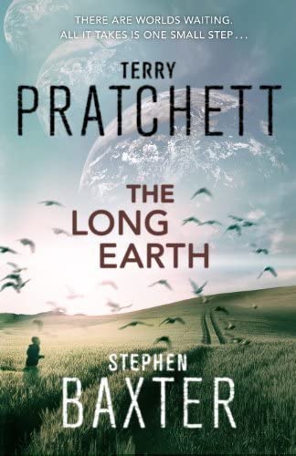 The Long Earth paperback back cover showing synopsis, part of the 5-book Long Earth series collection set