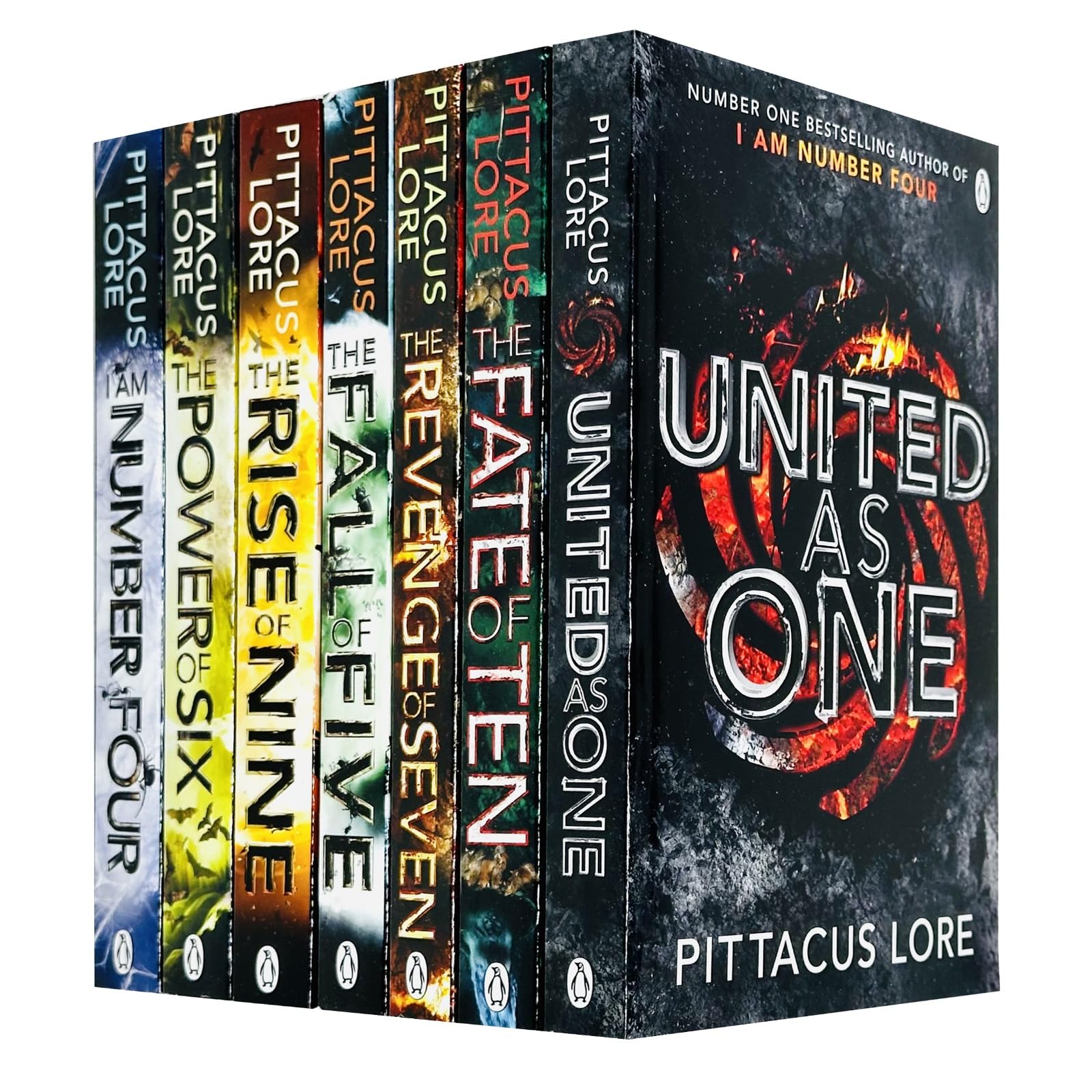 Lorien Legacies 7 Books Collection Set by Pittacus Lore paperback box set front cover