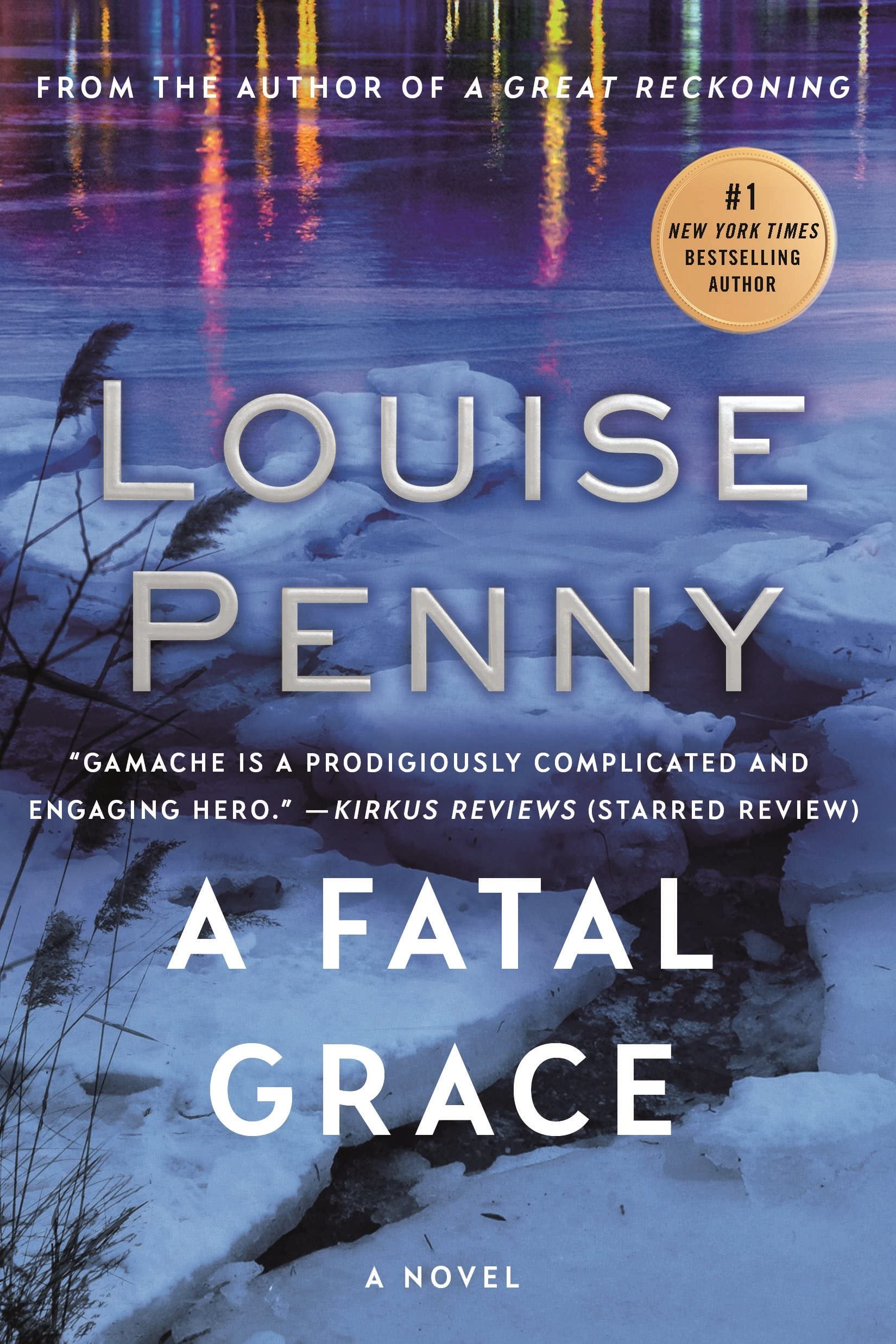 Back cover synopsis of A Fatal Grace and State of Terror paperback set showing plot summary and reviews