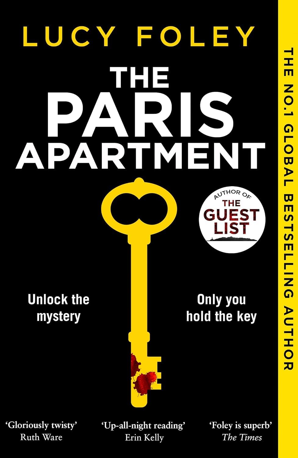 The Paris Apartment hardcover by Lucy Foley, locked-room mystery thriller book cover