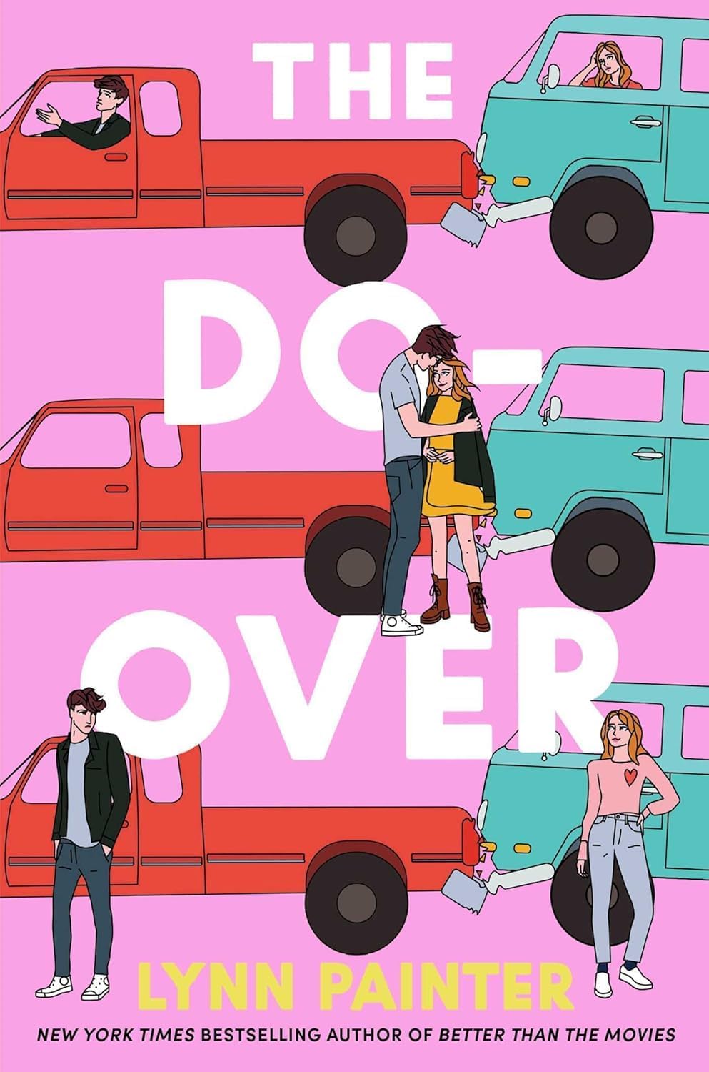 Fake Skating paperback cover by Lynn Painter shown as part of the 5 book young adult romance set