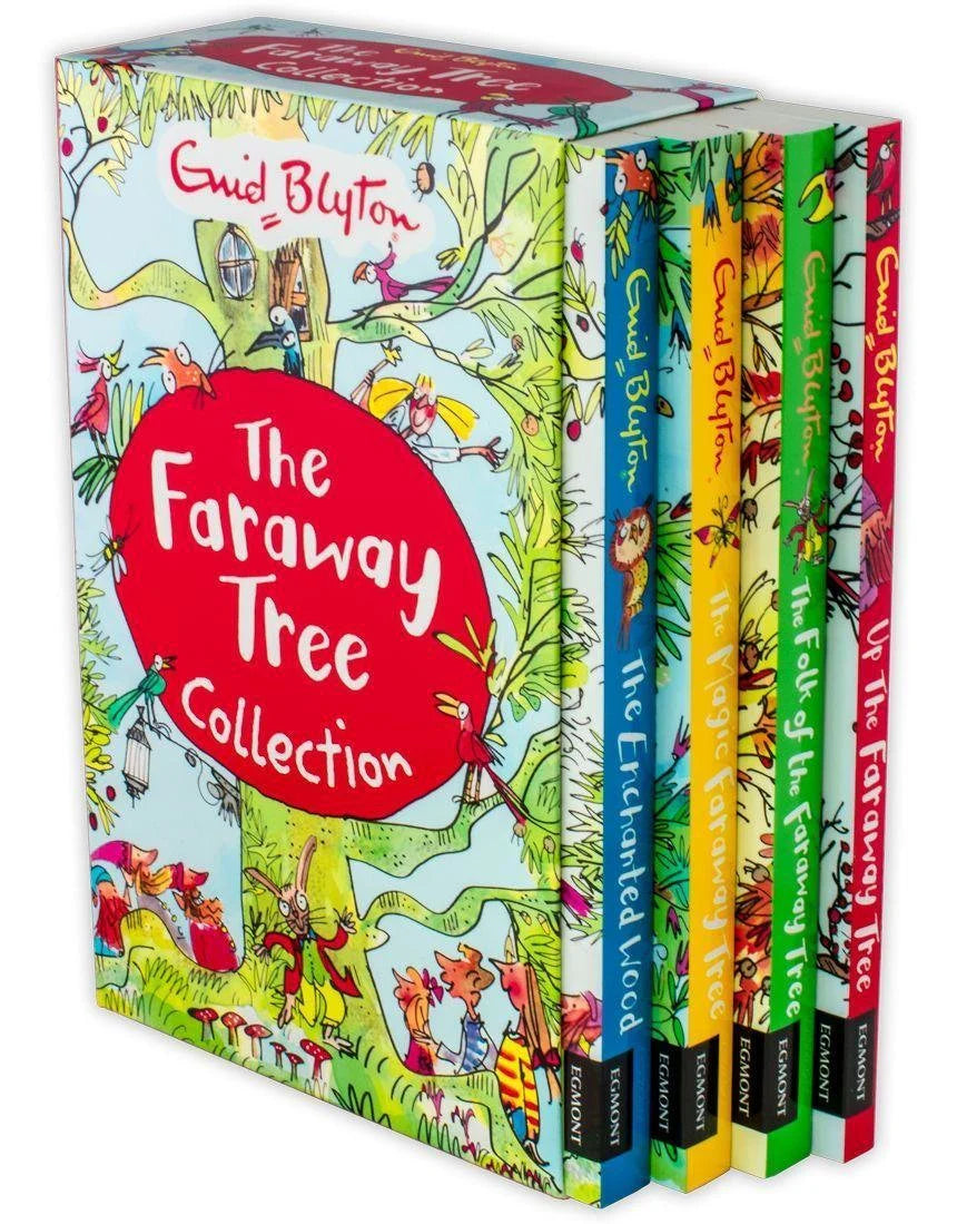 The Enchanted Wood paperback book cover from the Magic Faraway Tree collection by Enid Blyton