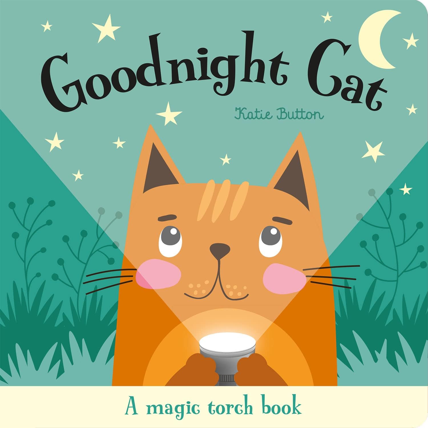 Goodnight Dog and Goodnight Frog hardcover books from the Magic Torch Books 4 book set standing upright