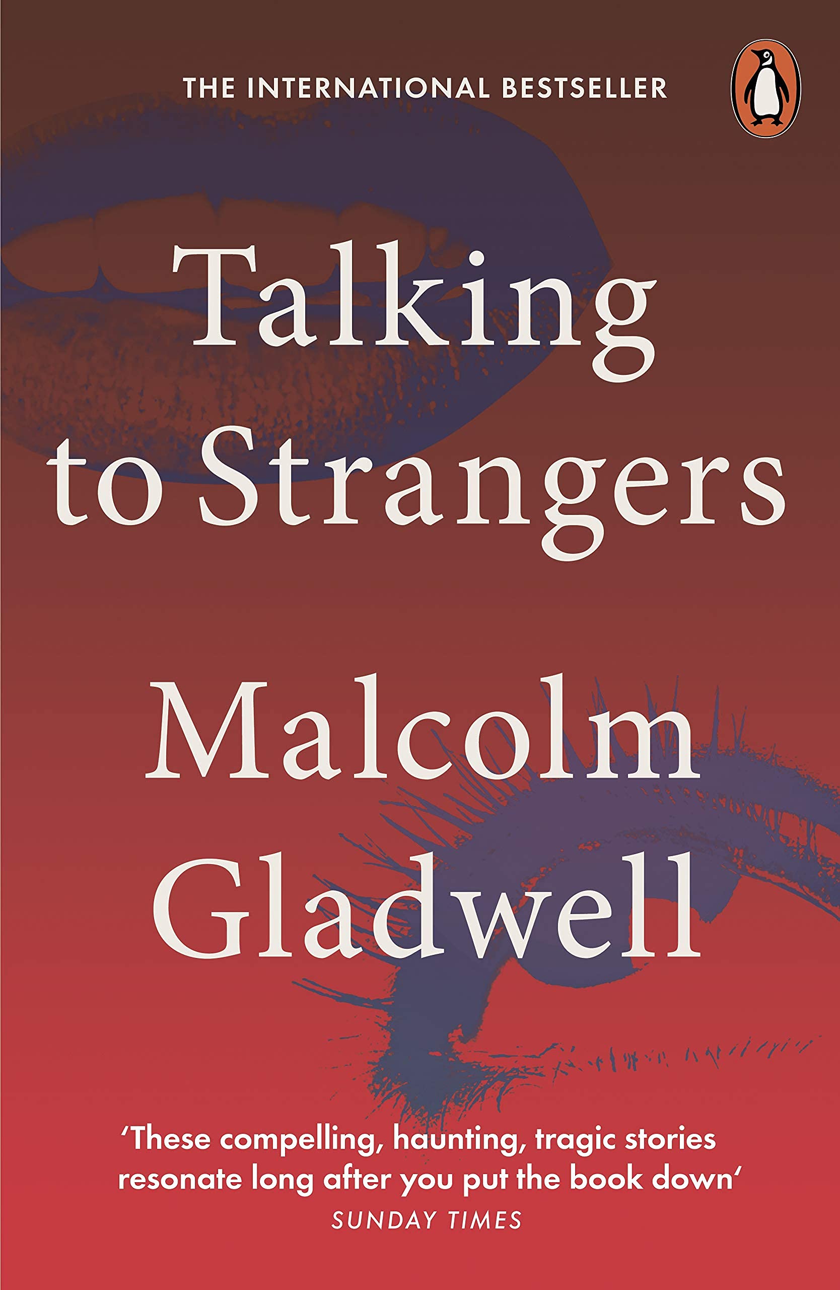 Close-up of an inside page spread from one of the Malcolm Gladwell paperback books in this collection