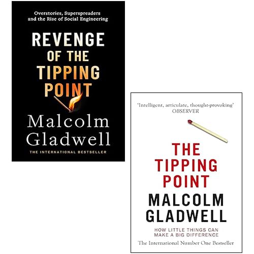 Front cover of the Malcolm Gladwell 2 Books Collection Set featuring The Tipping Point and Revenge of the Tipping Point paperbacks.