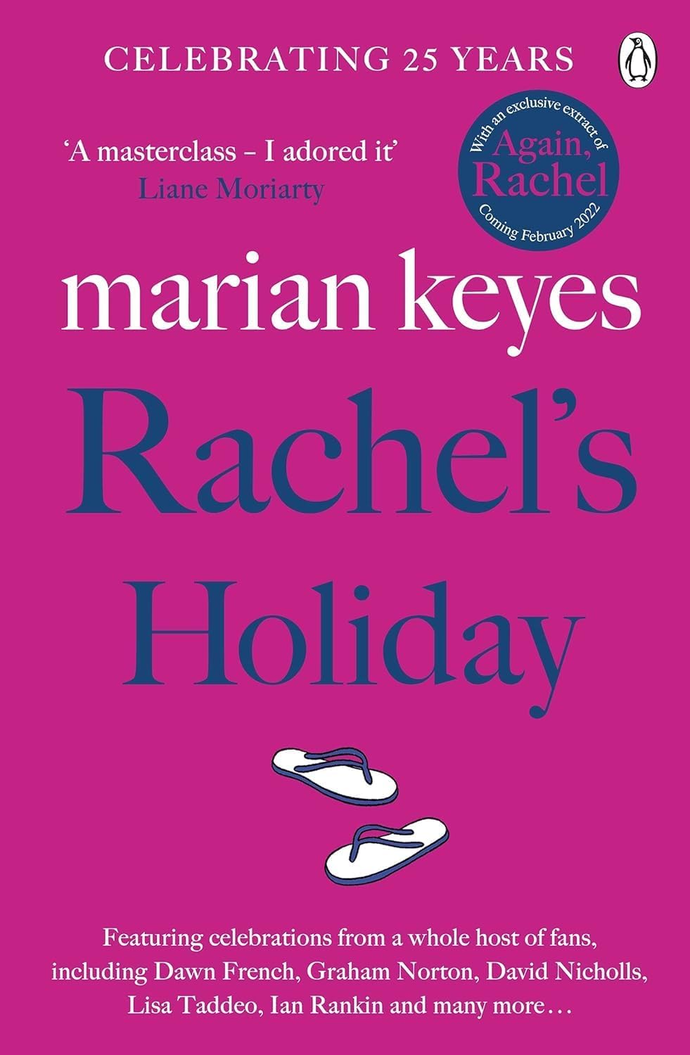Close-up of the Marian Keyes paperback set covers, highlighting the vibrant artwork on Rachel's Holiday, Angels, and Watermelon.