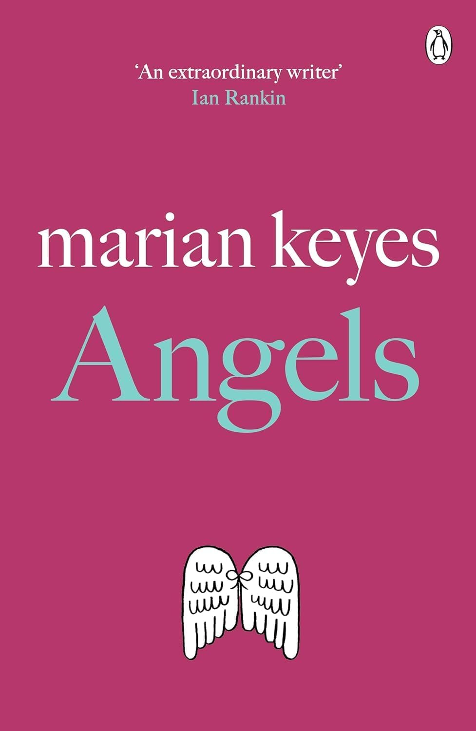 Marian Keyes paperback fiction set stacked on a flat surface, showing the thickness and edges of all five books.