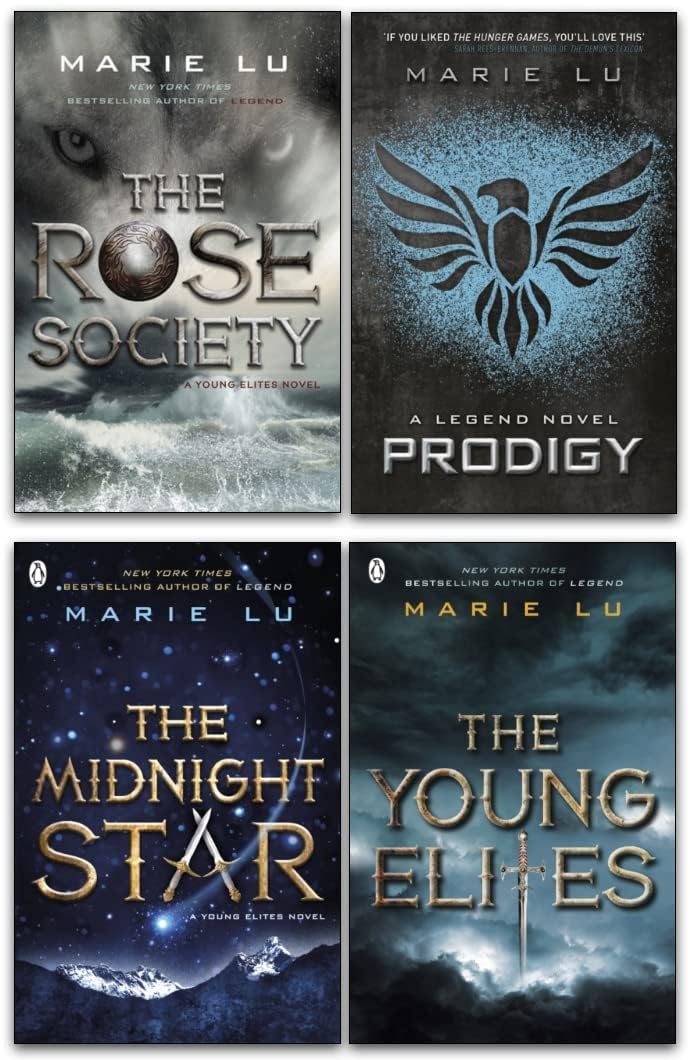 Marie Lu 4 Books Collection Set paperback front cover featuring Prodigy and The Young Elites trilogy